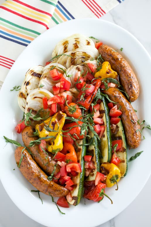 Easy 30-Minute Grilled Italian Platter with Basil Balsamic